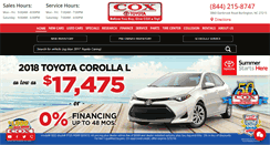 Desktop Screenshot of coxtoyota.com